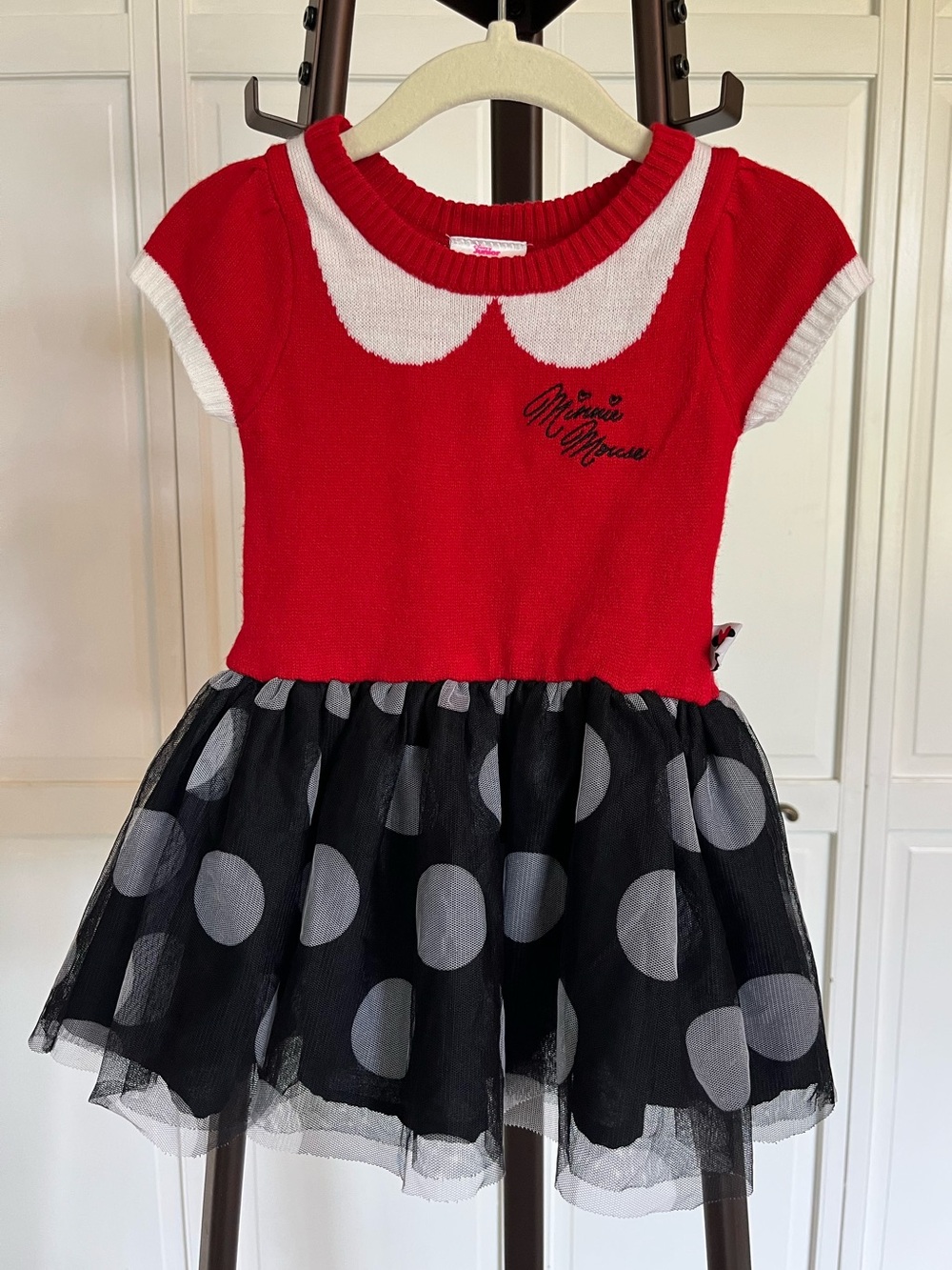 Minnie Mouse Red & Black Polka Dot Tutu Dress